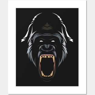 Tribal Gorilla Posters and Art